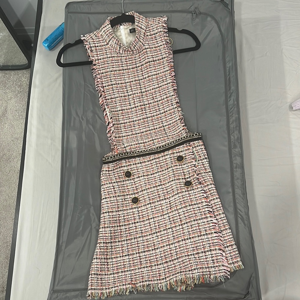 Chanel style tweed skort -one piece